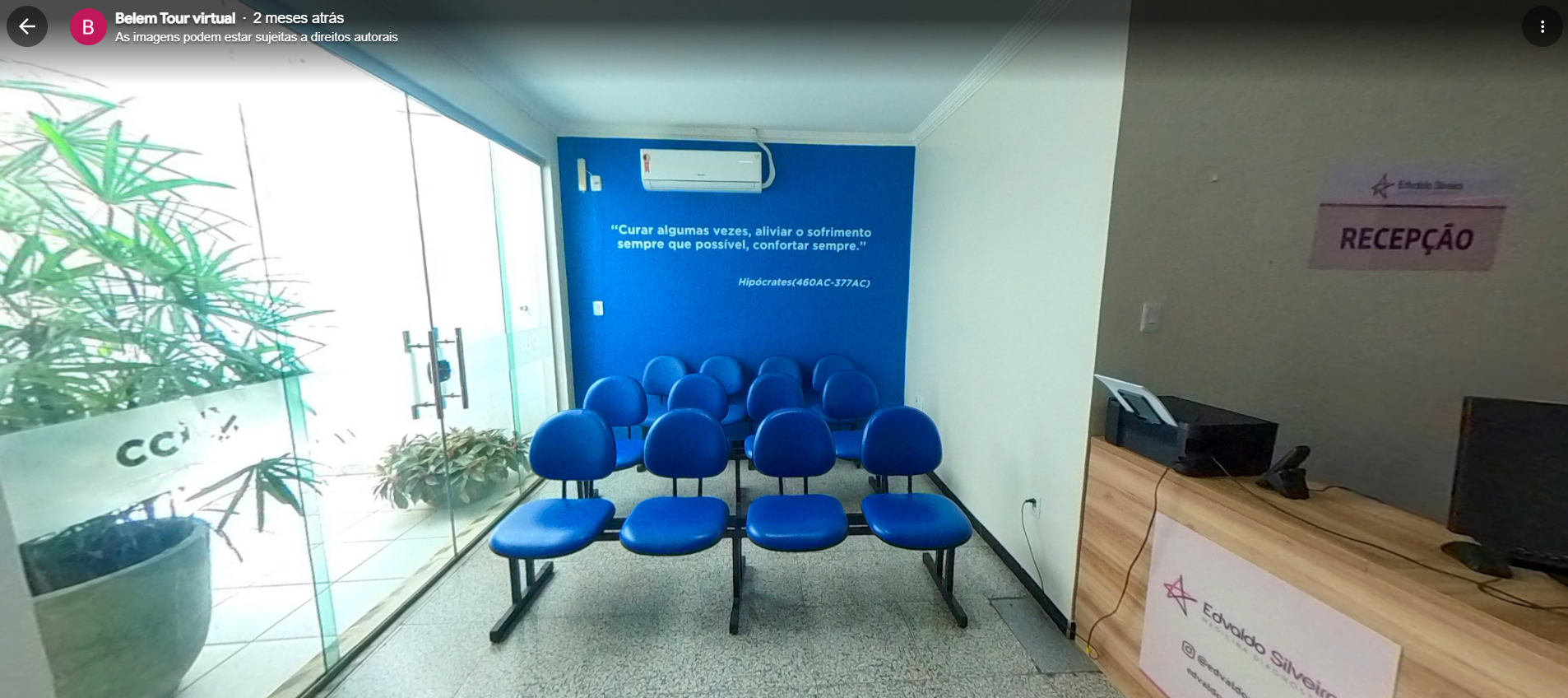 Recepção acolhedora